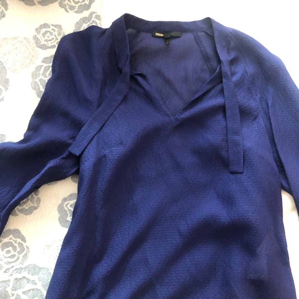Blue lightweight blouse